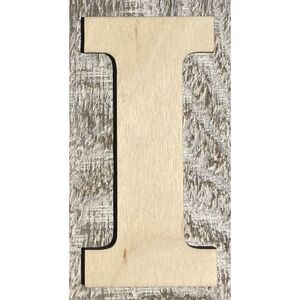 Wood Letter - 1/4" Plywood - Font01 - 10" - I